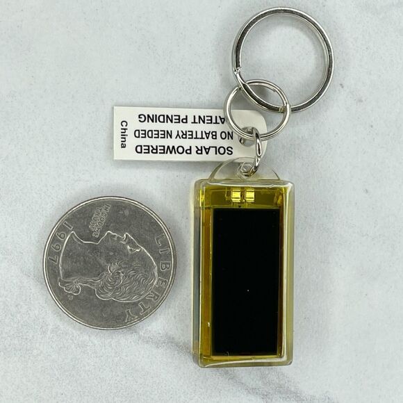 Solar Powered Flashing Minnesota Moose Daddy's Girl Keychain Keyring - Picture 3 of 6